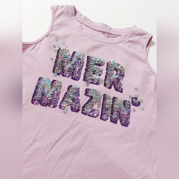 Lavendar "Mermaizin" Tank Top‎ size 7/8 - Picture 1 of 4